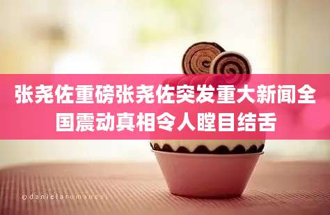 张尧佐重磅张尧佐突发重大新闻全国震动真相令人瞠目结舌