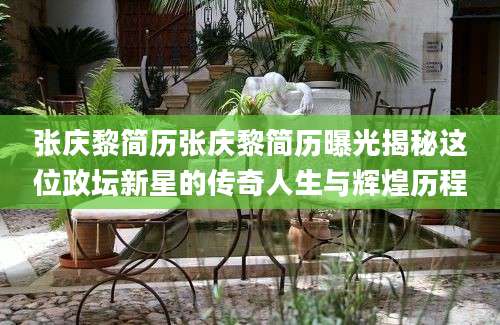张庆黎简历张庆黎简历曝光揭秘这位政坛新星的传奇人生与辉煌历程