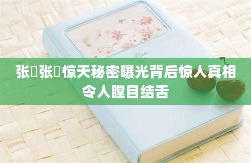 张岊张岊惊天秘密曝光背后惊人真相令人瞠目结舌