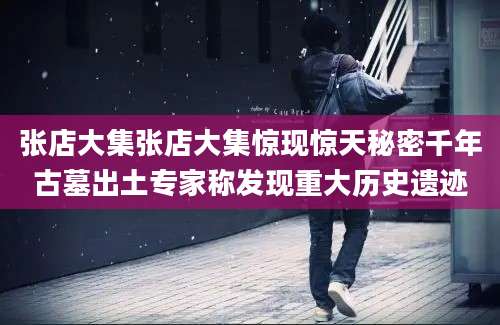 张店大集张店大集惊现惊天秘密千年古墓出土专家称发现重大历史遗迹