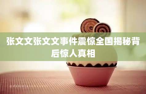 张文文张文文事件震惊全国揭秘背后惊人真相