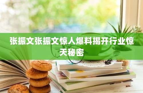 张振文张振文惊人爆料揭开行业惊天秘密