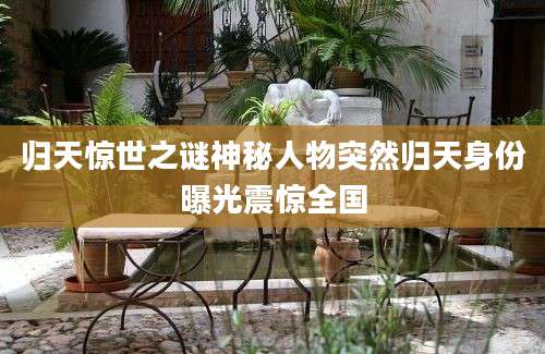 归天惊世之谜神秘人物突然归天身份曝光震惊全国