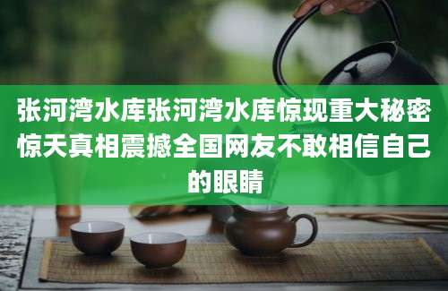 张河湾水库张河湾水库惊现重大秘密惊天真相震撼全国网友不敢相信自己的眼睛